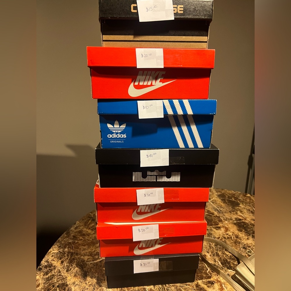 Nike Red and Orange Sneakers Collection